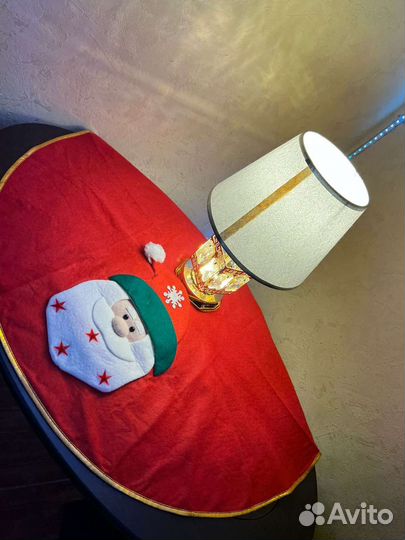 Новогодние круглые коврики под ёлку