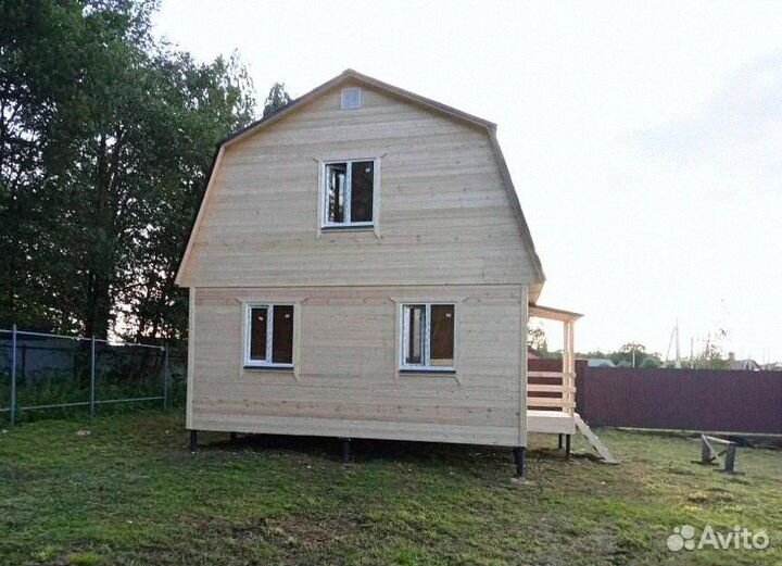 Каркасный дом щитовой 6х8