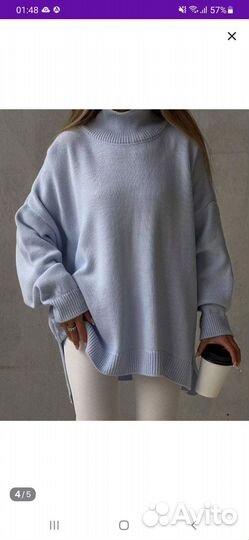 Свитер джемпер кофта one size 42-48 oversize
