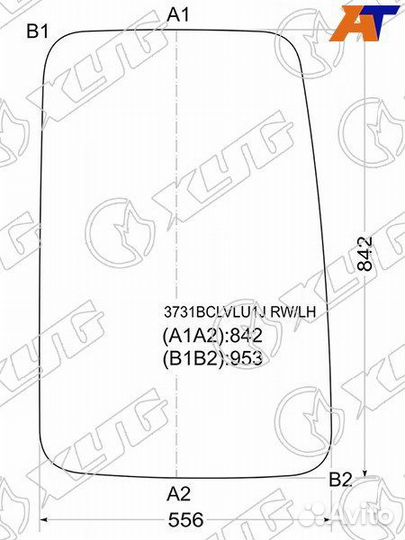 Стекло двери багажника левое Ford Transit 4 рест