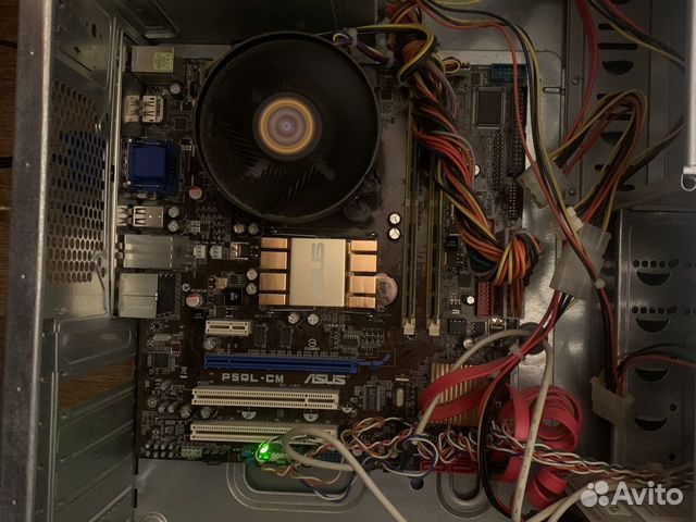 Материнская плата с процессором