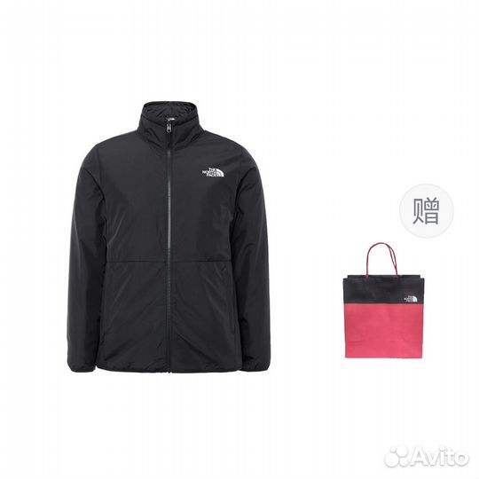 THE north face Windbreaker Jackets Men Black+Shopping Bag (S)(90)