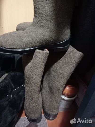 Валенки мужские на резиновой подошве