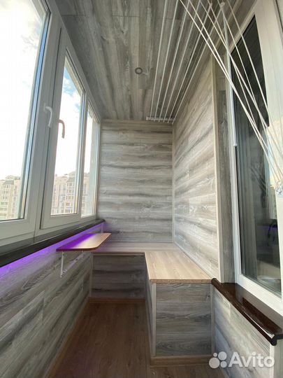 Отделка и остекление балконов и лоджий