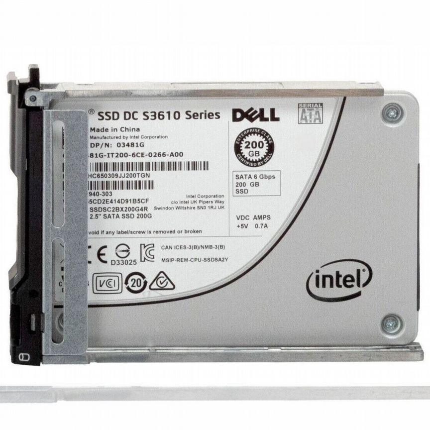 [03481G] Жесткий Диск Dell 3481g 200gb Sata3 2,5" Ssd 03481g