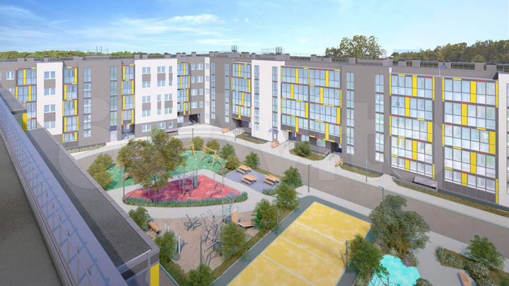 2-к. квартира, 56,9 м², 4/5 эт.