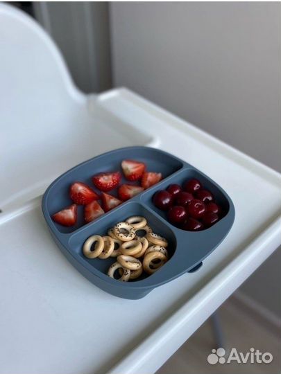 Детская Тарелка секционная на присоске