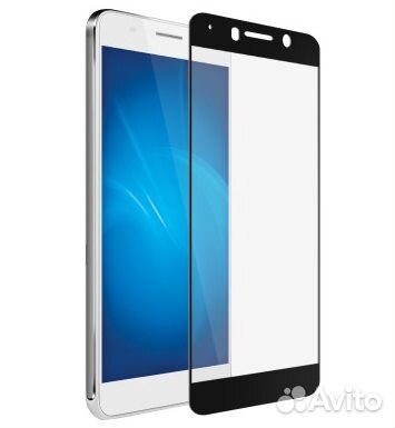 Защитное стекло (чёрная рамка) для Huawei Honor 6X