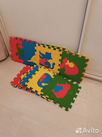Коврик большой мозайка детский ковёр пенка