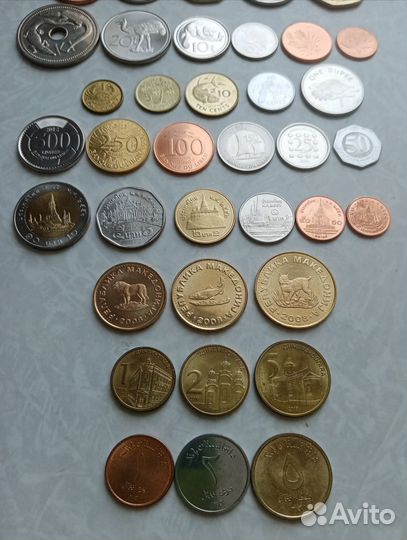 Монеты иностранные unc наборы