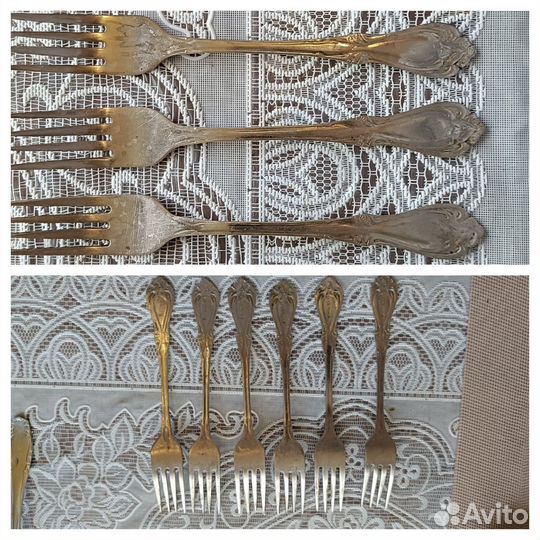 Набор столовых приборов мельхиор, нержавейка