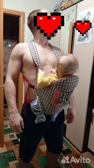 Рюкзак переноска кенгуру для новорожденных