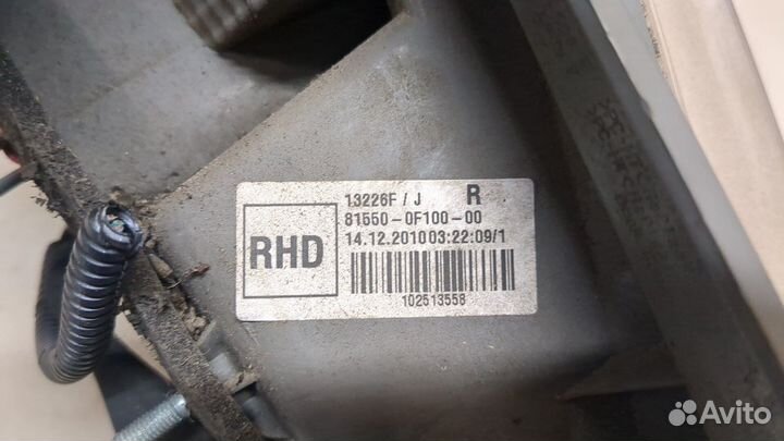 Фонарь (задний) Toyota Verso, 2011