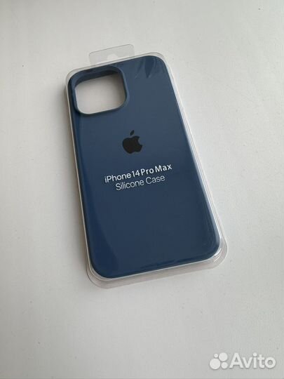 Чехол на iPhone 14 pro max синий
