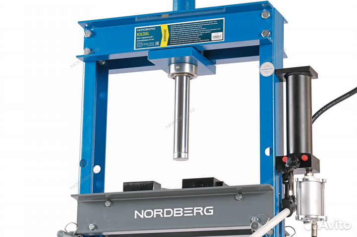 Гидравлический пресс, 20 т, ручной и пневмопривод