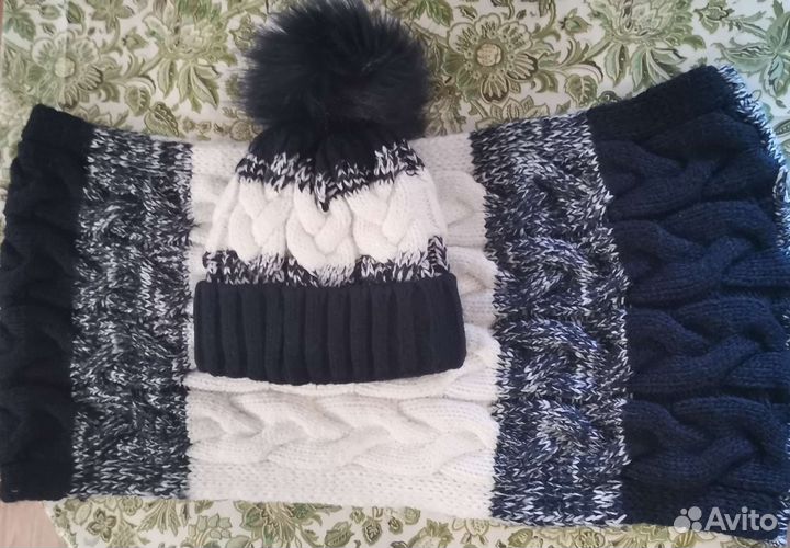 Набор шапка и шарф женские