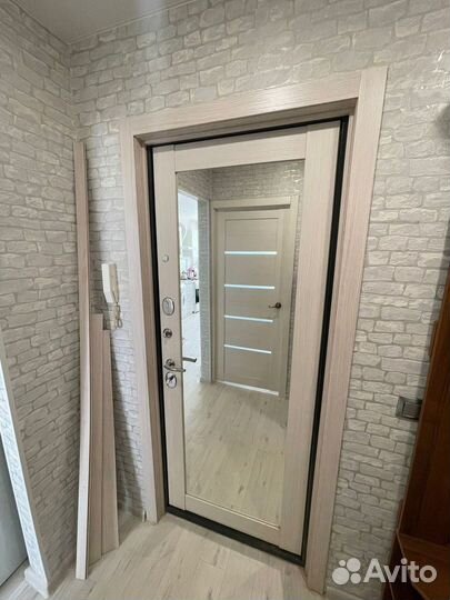 Дверь входная в квартиру с зеркалом