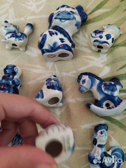 11 фигурок Гжель