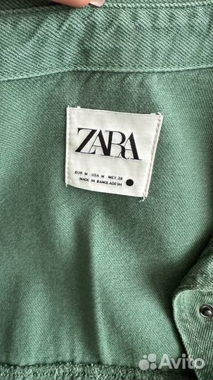 Джинсовая рубашка zara. M новая