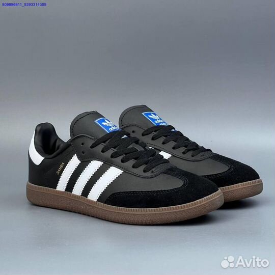 Кроссовки Adidas Samba Black (Арт.19500)