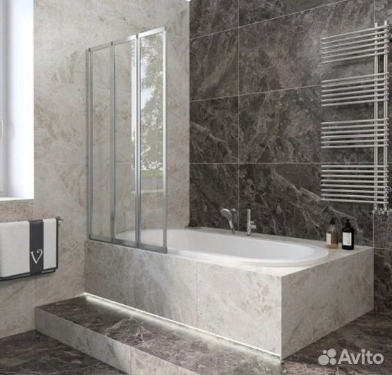 Шторка на ванну Veconi Palau PL-73L 90 см