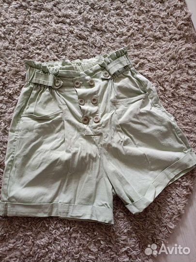 Шорты с высокой посадкой/талией