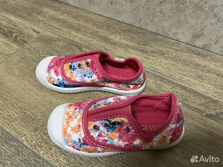 Кеды слипоны для девочки