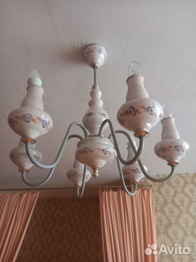 Люстра фарфоровая СССР