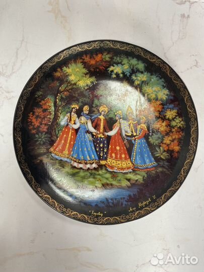 Тарелка декоративная Фарфор Палех