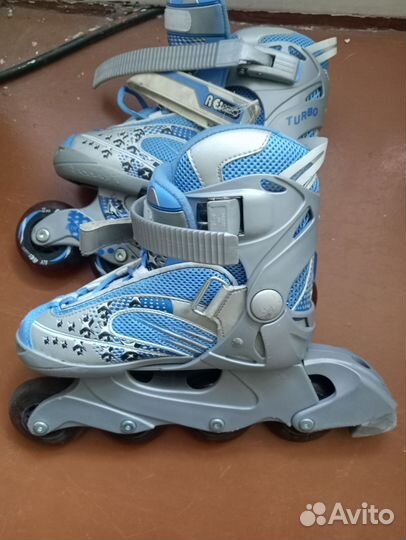 Роликовые коньки детские раздвижные 29-32 размер