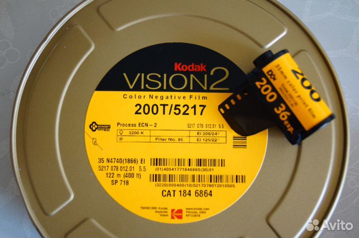 Пленка/ Фотоплёнка цветная 35мм Kodak Vision2 500T