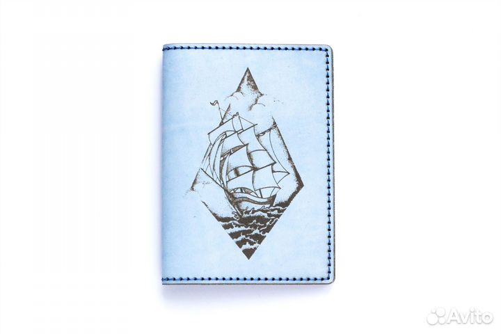 Кожаная обложка на паспорт