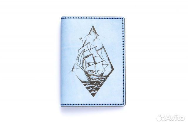 Кожаная обложка на паспорт