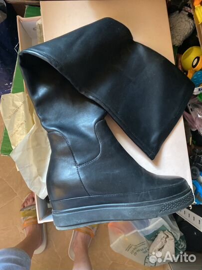 Ботфорты зимние натуральная кожа 38р