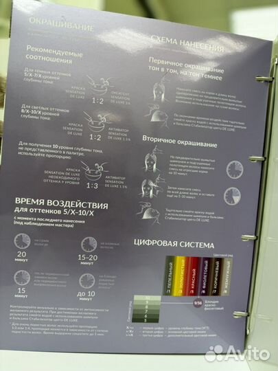 Палитра красок для волос estel