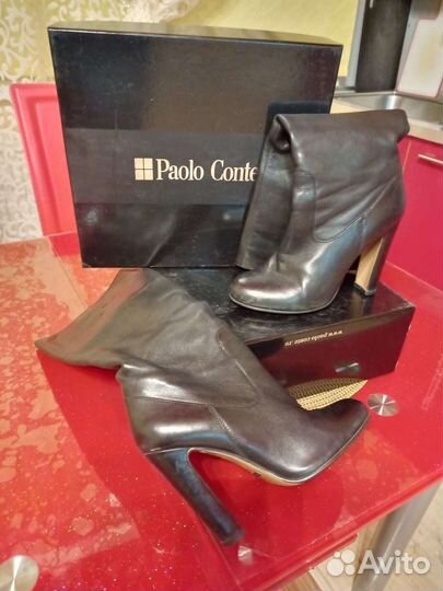 Ботильоны, сапоги натуральная кожа