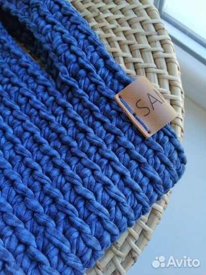 Вязаная Сумка-торба корзина