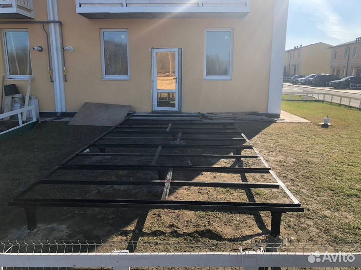 Винтовые сваи для террасы