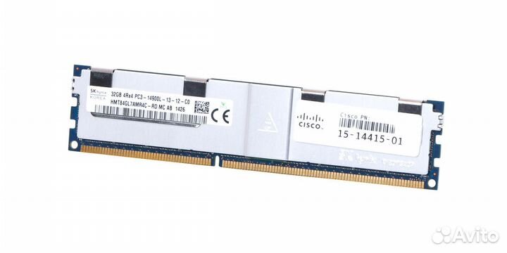 Оперативная память RAM Hynix, 32gb, 4Rx4, PC3L, 14900(1866), DDR3, ECC, REG, Ref