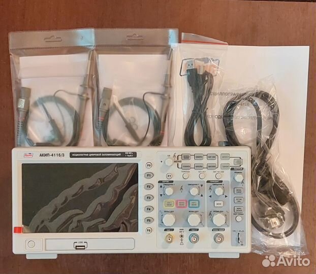 Осциллограф акип-4116/3: 200Мгц 2 канала Новый