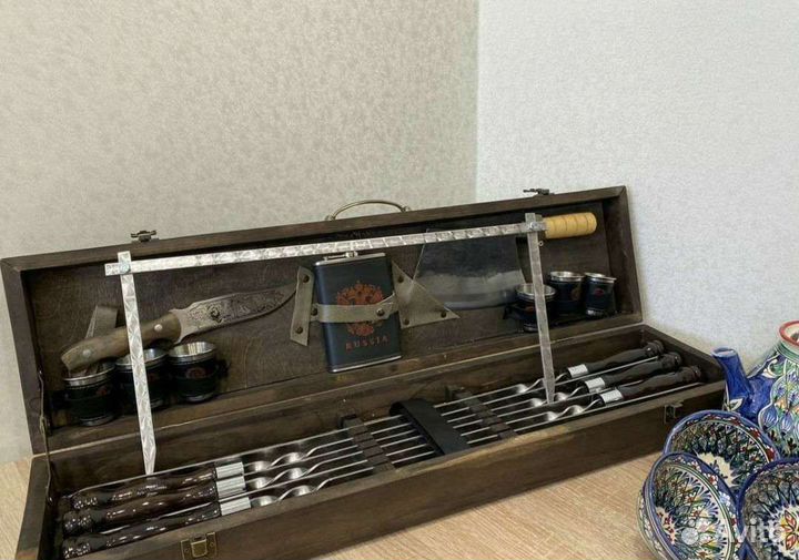 Подарочный набор для мужчин на 23 февраля шампура