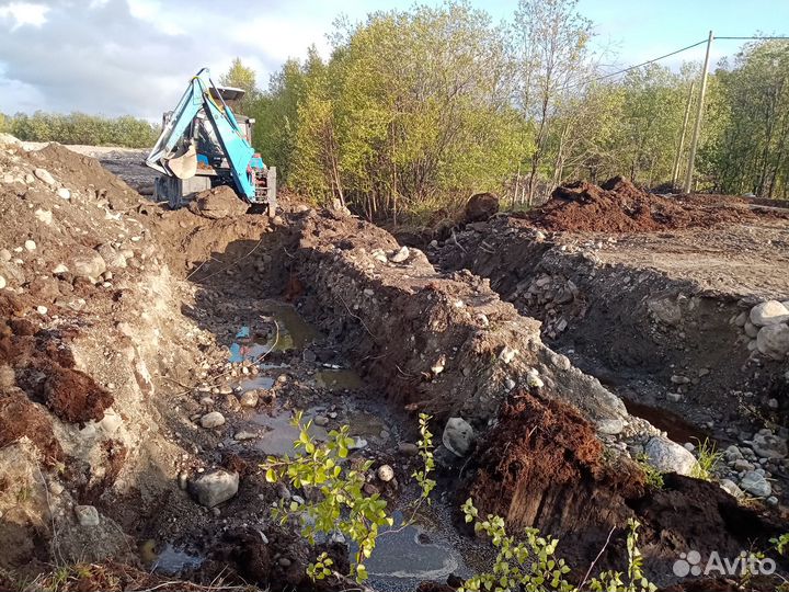 Услуги экскаватора - погрузчика
