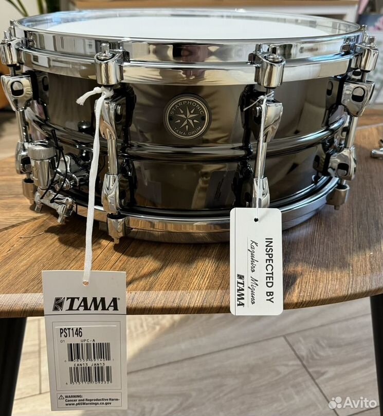 Tama starphonic black nickel 14*6'' проф. барабан