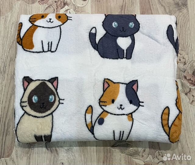 Плед флисовый новый