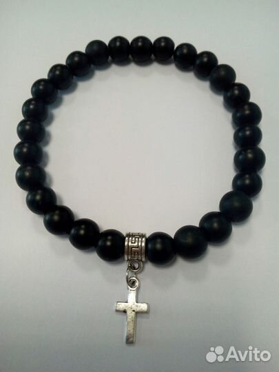 Мужские браслеты из шунгита и лавового камня