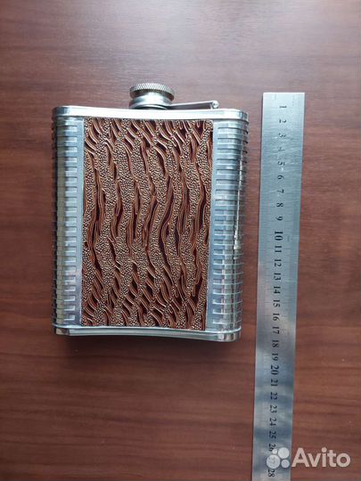 Фляга 0.5л. Сталь. Кожа