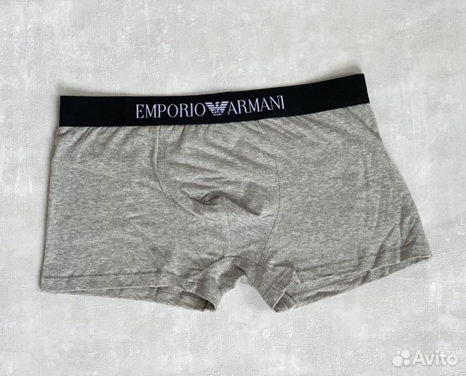 Трусы Armani серые