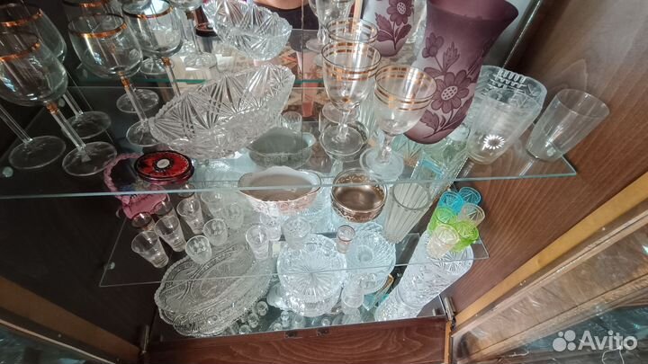 Хрустальная ваза для цветов СССР