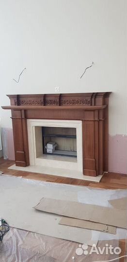 Портал для камина из мрамора