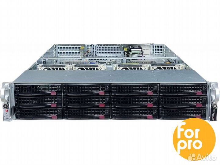 Supermicro 2U X10DRU 12LFF 2xE5-2683v3 64GB, 9361